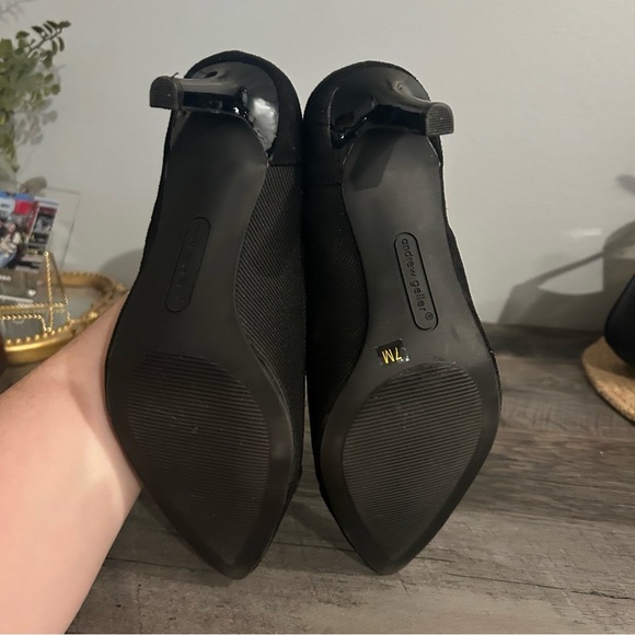 ANDREW GELLER Black Women's Tucket Pump Heels Sz 7M - Picture 5 of 5